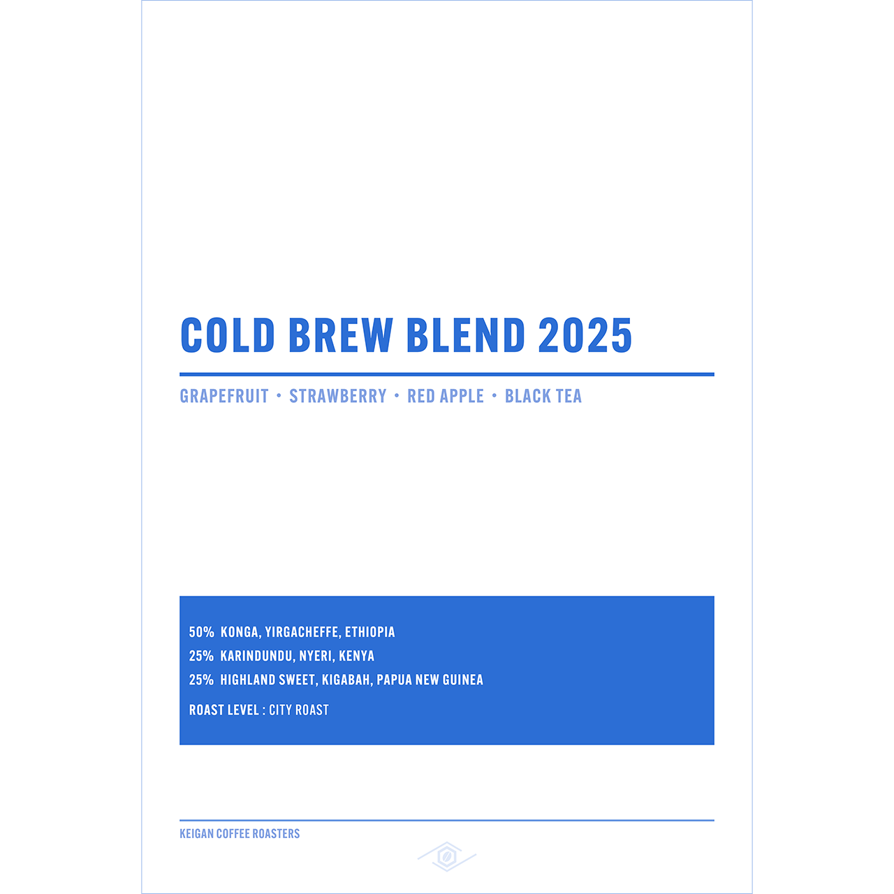 水出しコーヒーバッグ対応】コールドブリューブレンド 2025 – KEIGAN
