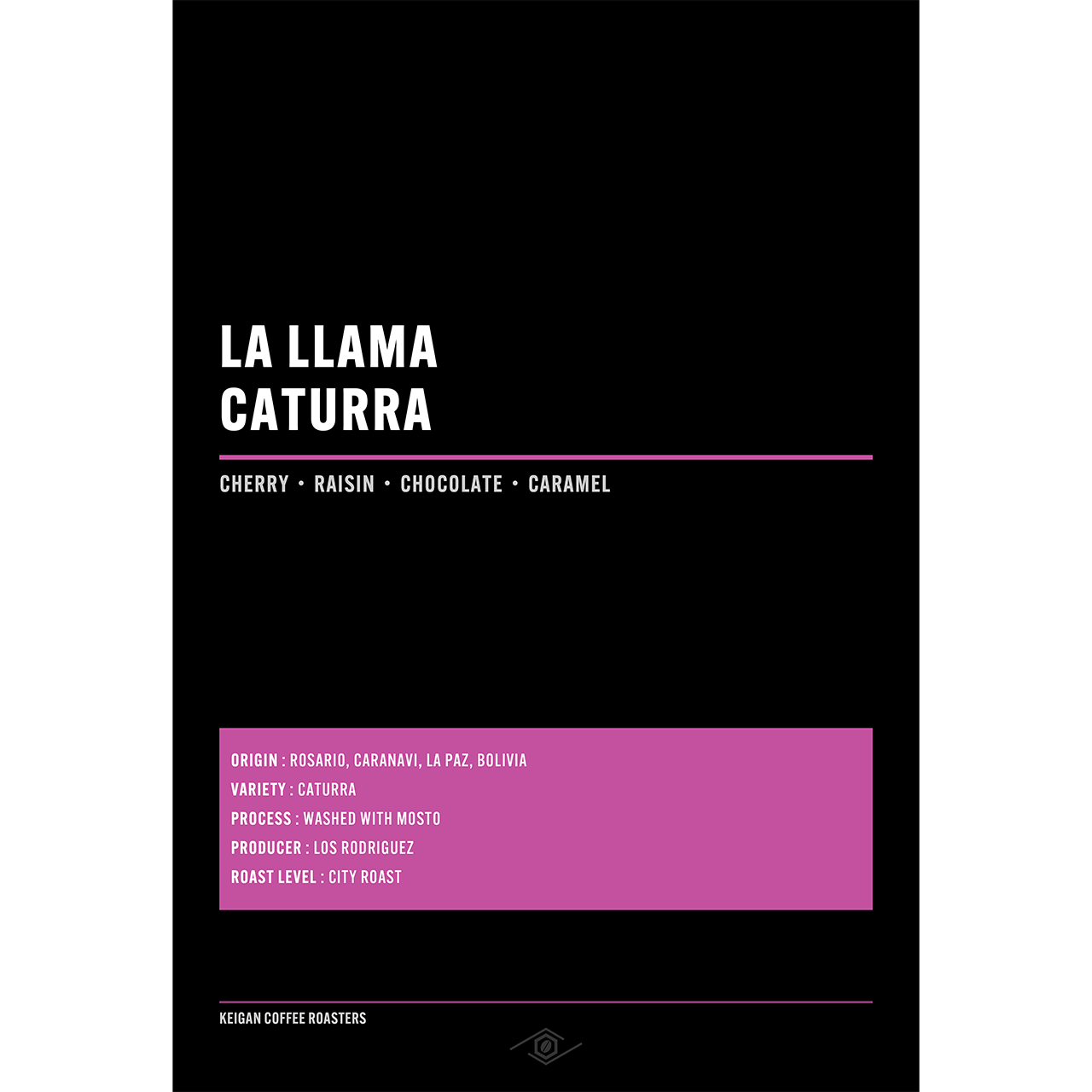 ボリビア ラ・リャマ カトゥーラ ウォッシュドウィズモスト