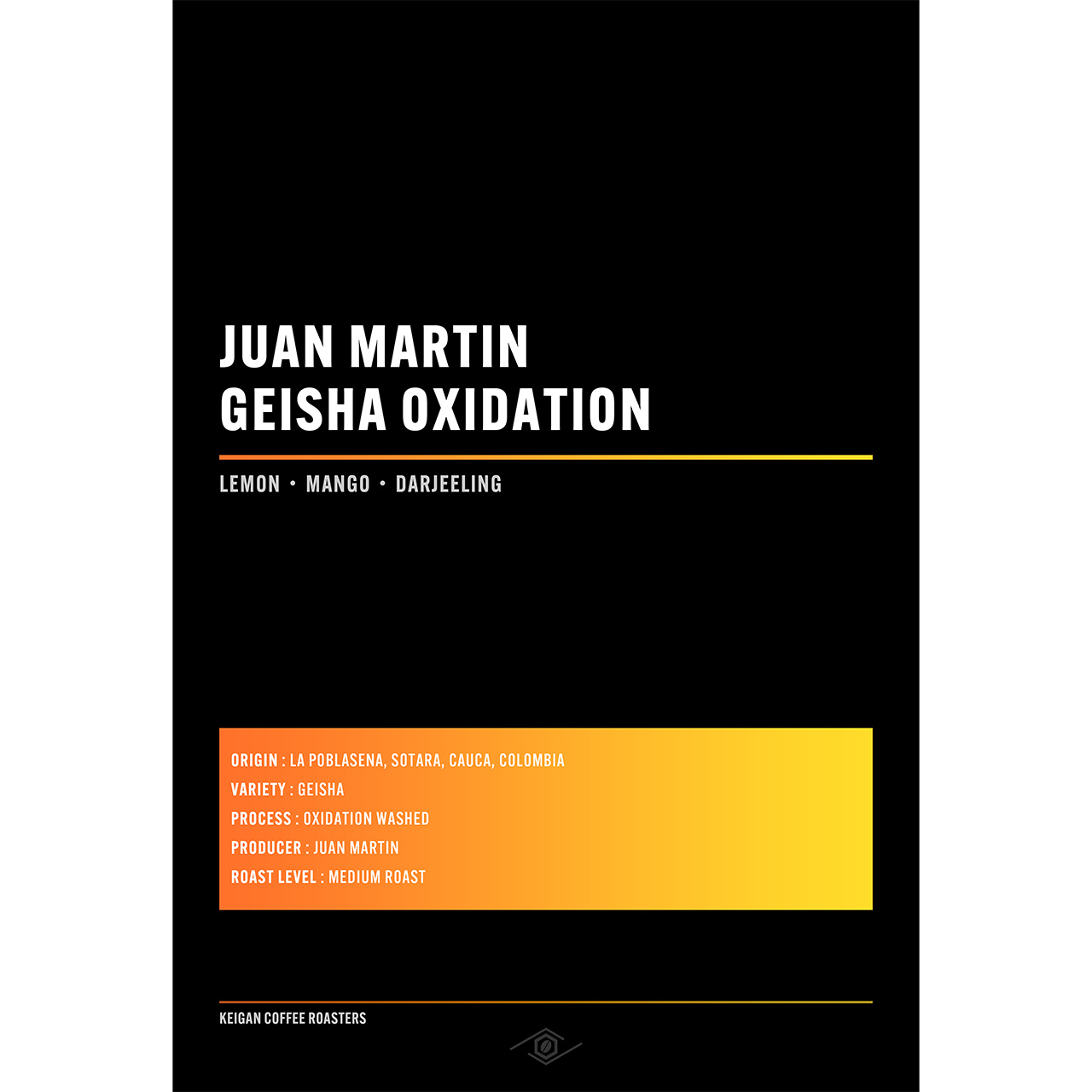 Colombia Juan Martin Sidra Natural