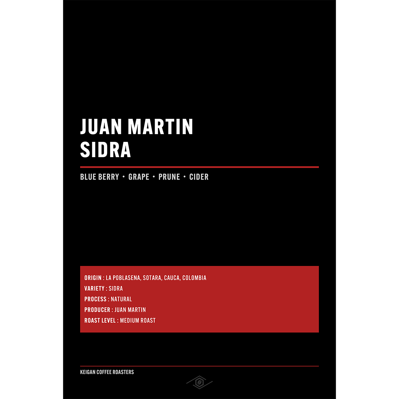 コロンビア ファン・マルティン シドラ ナチュラル