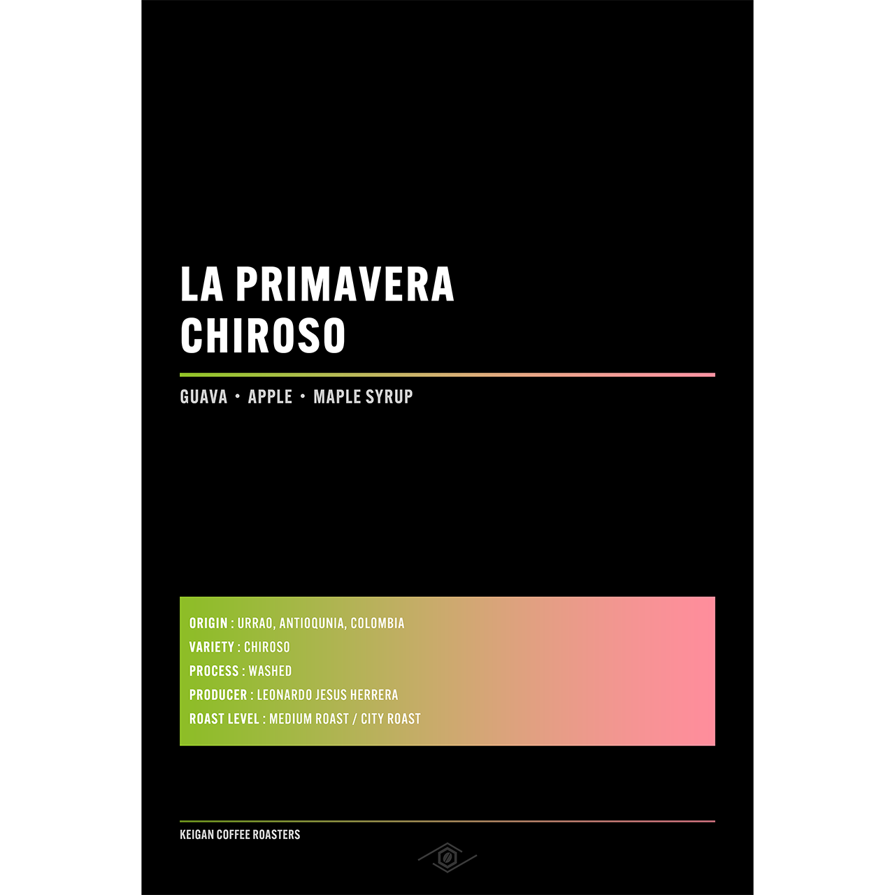 Colombia La Primavera Chiloso Washed