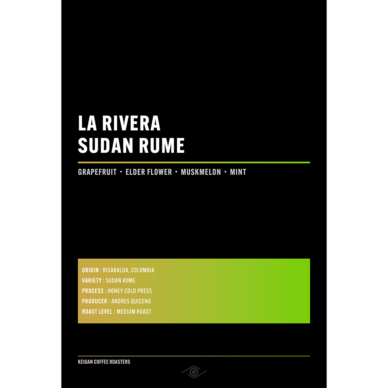 コロンビア ラ・リベラ スーダンルメ ハニーコールドプレス