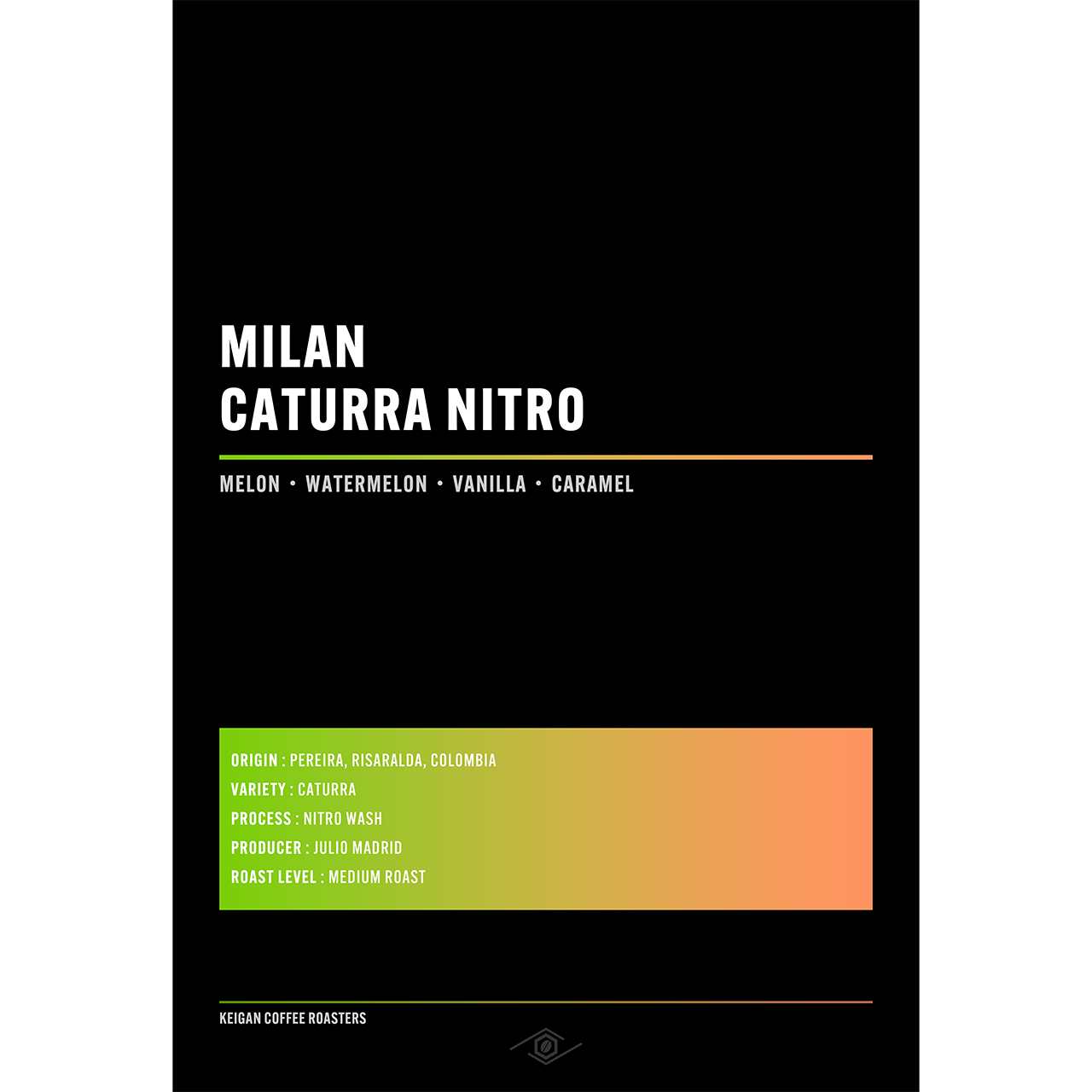コロンビア ミラン カトゥーラ ナイトロウォッシュ