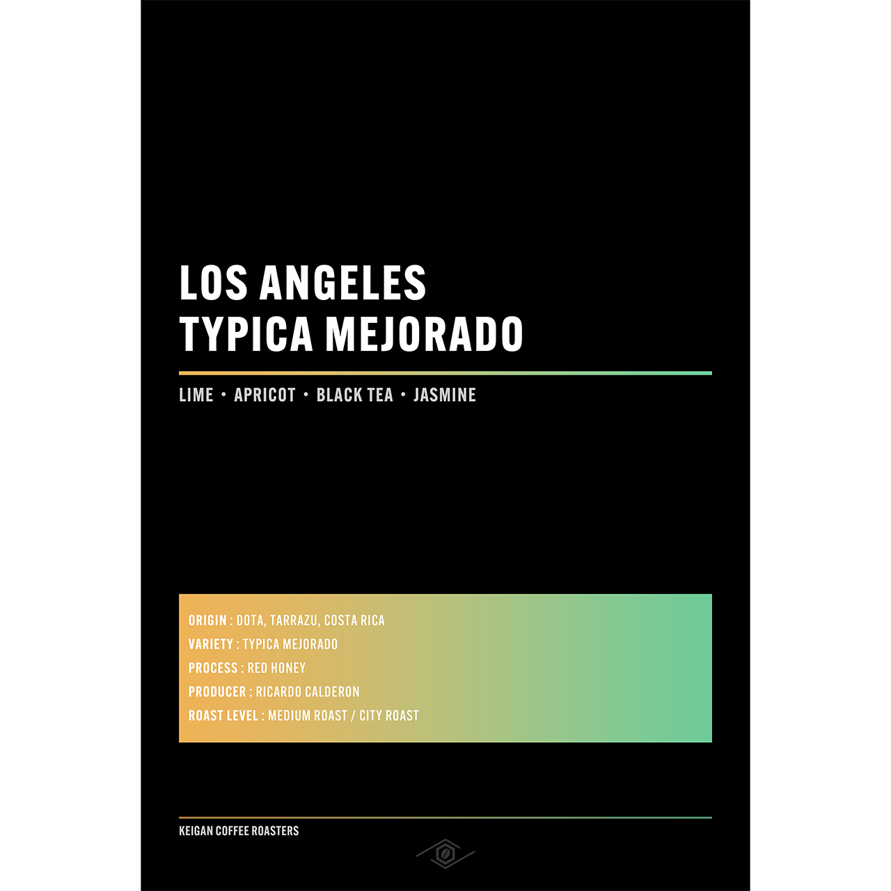 Costa Rica Los Angeles Tipica Mehorado Red Honey