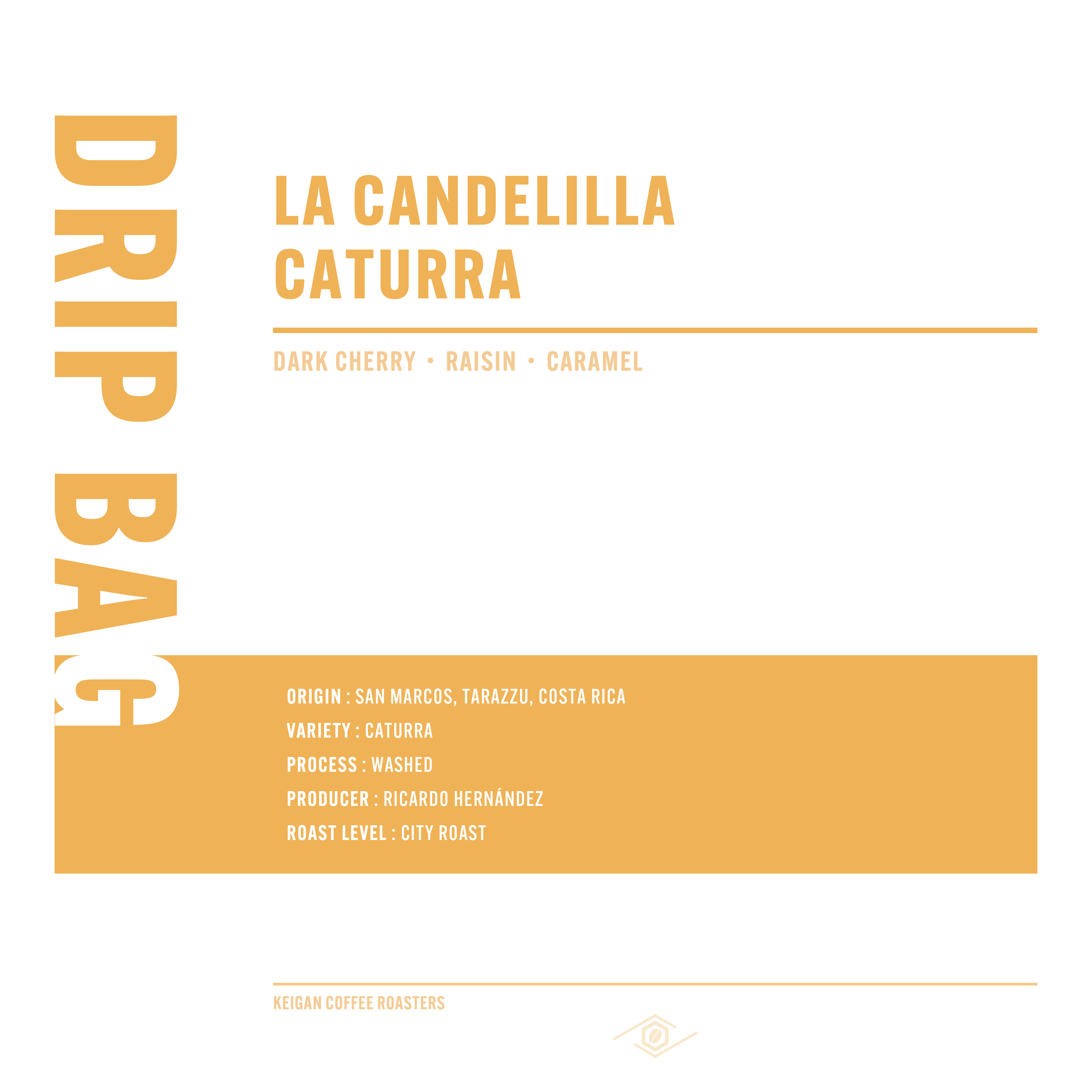 ドリップバッグ | コスタリカ ラ・カンデリージャ カトゥーラ ウォッシュド