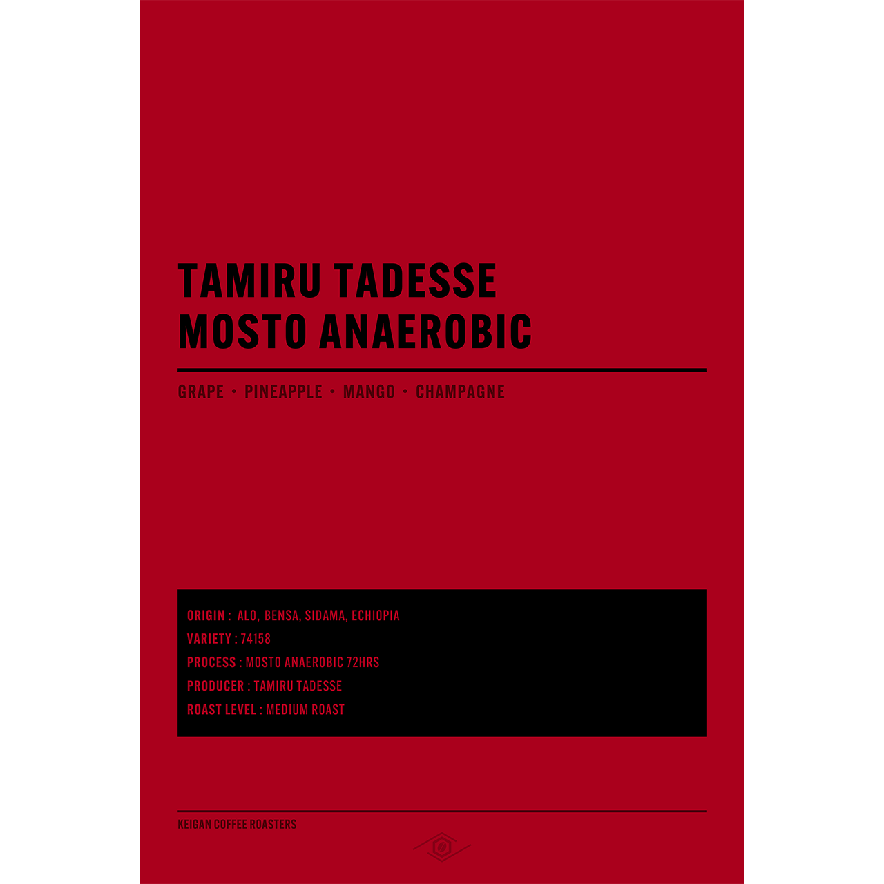 【NEW】エチオピア タミル・タデッセ ALO モストアナエロビック 72hrs