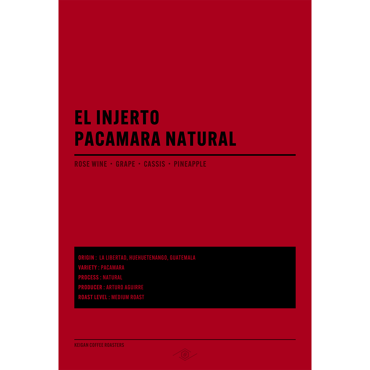 【NEW】グアテマラ エル・インヘルト パカマラ ナチュラル