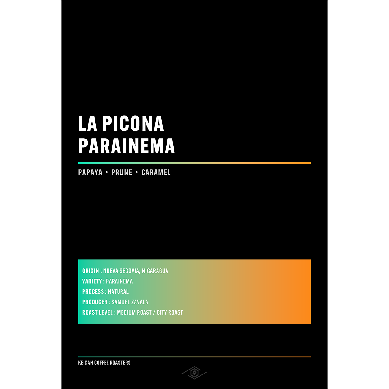 Nicaragua La Picona Parainema Natural